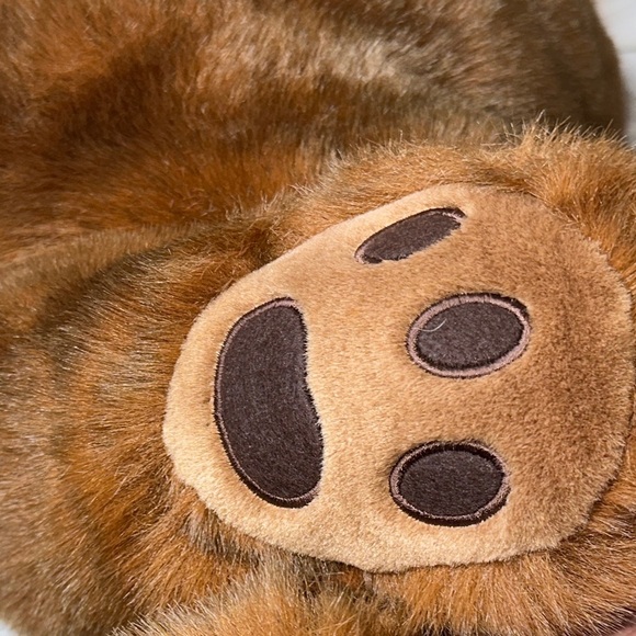 Vintage TY Classics PAWS the HUGE 30" Lay Flat Brown Bear Plush Teddy Bear 1996 - Picture 8 of 16